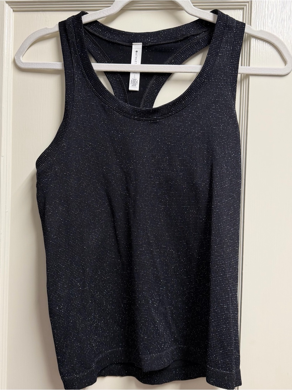 Athleta Black Athletic Shimmer Workout Tank
